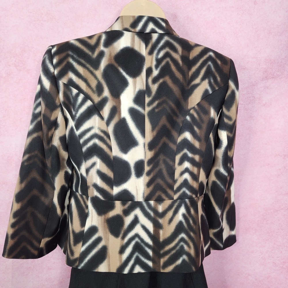179. Kasper Animal Print Blazer Jacket Women’s Size 4 - Picture 4 of 6